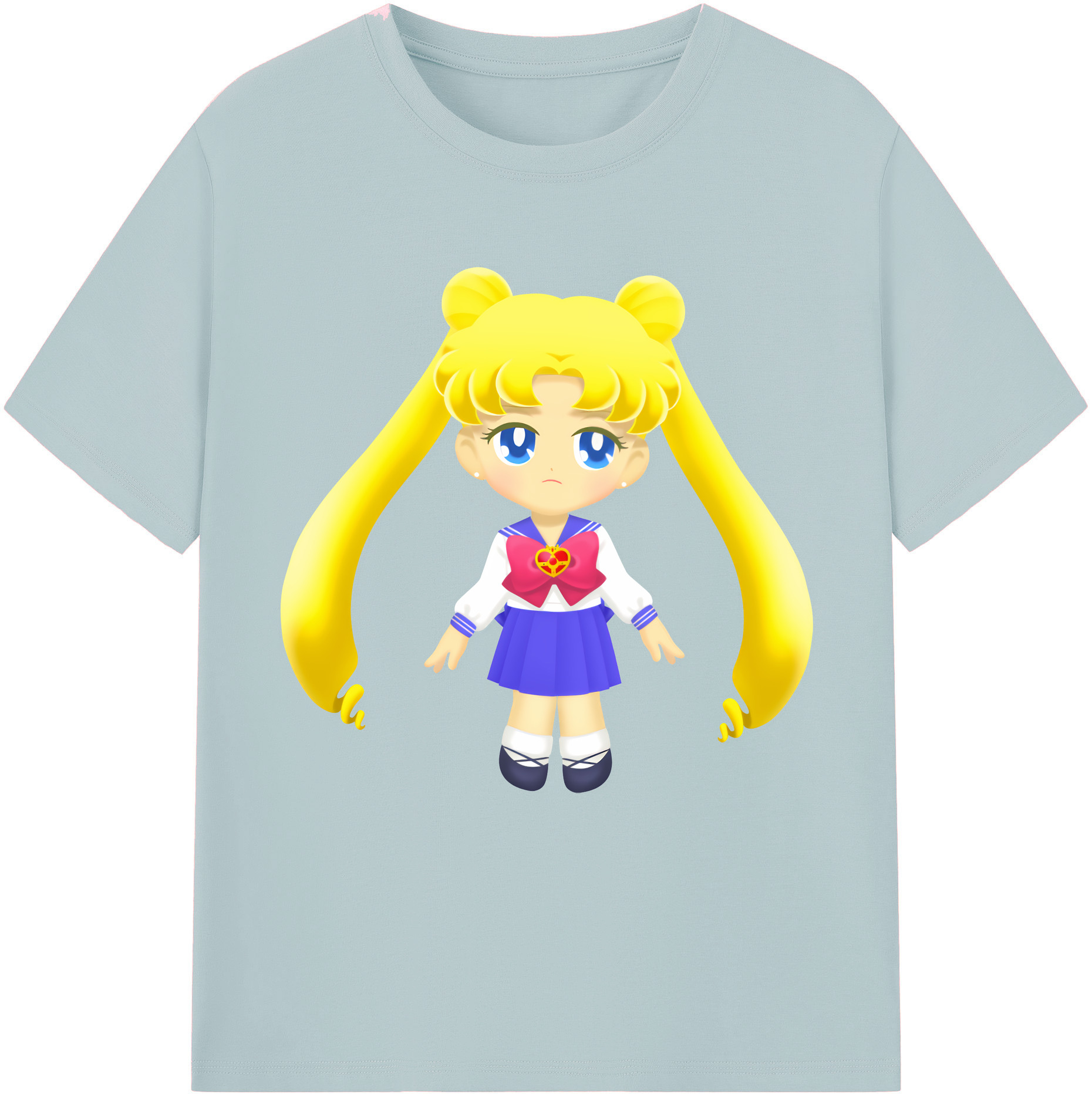 （画像用） 美少女戦士セーラームーン 愛野 美奈子 あいの みなこ Sailor Moon Aino Minako 綿100％半袖Tシャツ（フロントプリント）